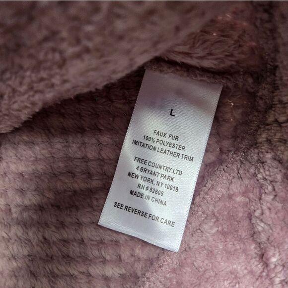 Free Country cozy super soft zip up jacket mock neck women's size large - Picture 8 of 10